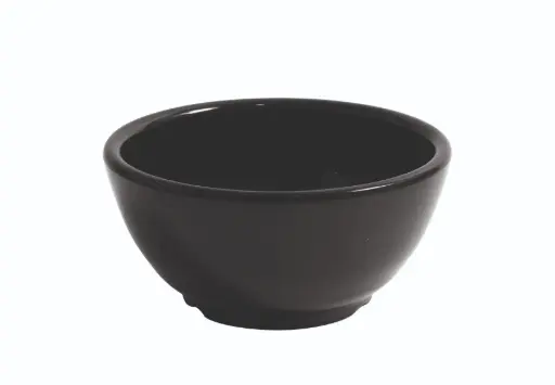 [B885120R] Bol Redondo Nice Negro Melamina 13,2X6,4 Cm.