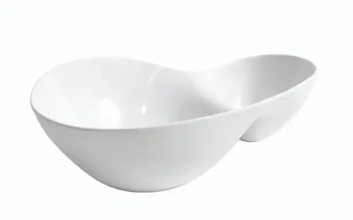[B885115] Bol degustación 2 compartimentos melamina 28,2x19,2x8,6 cm