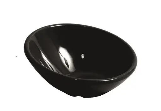 [B885363] Ensaladera Trattoria negra melamina 21x5,4x10,5 cm