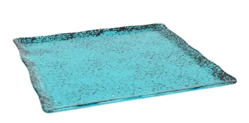 [P605026C] Zz26 Plato Ming Murano Turquesa 30X30 Cm.