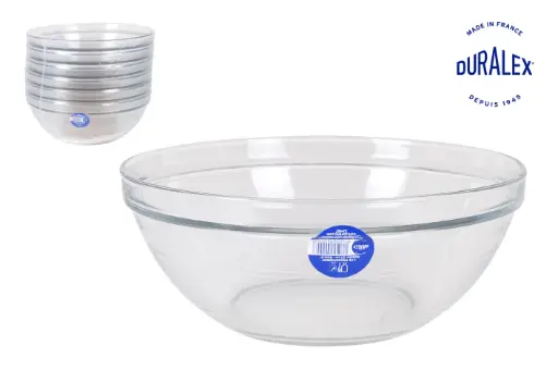 [T57-2028AFD] Ensaladera apilable vidrio 23 cm