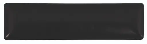 [B758012] Fuente rectangular Ming II Stonware negra 30x8x2 cm
