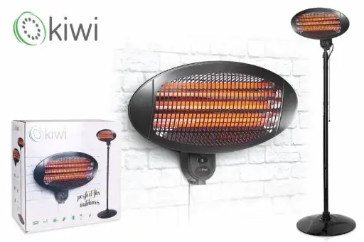 [953KHT8485] ZZ26 Estufa Electrica Cuarzo Kiwi 2000 W.