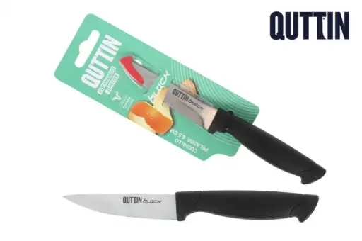 [QT-706002V] Cuchillo pelador apartamentos Black 8,5 cm