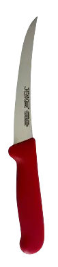 [787302] Cuchillo Deshuesar Curvo Rojo 15 Cm.
