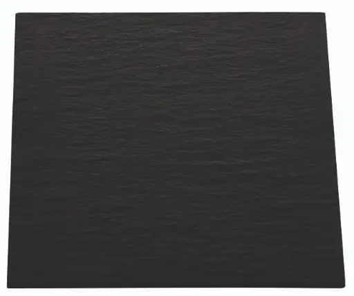 [B2582] Plato pizarra Africa negro 25x25x0,6 cm