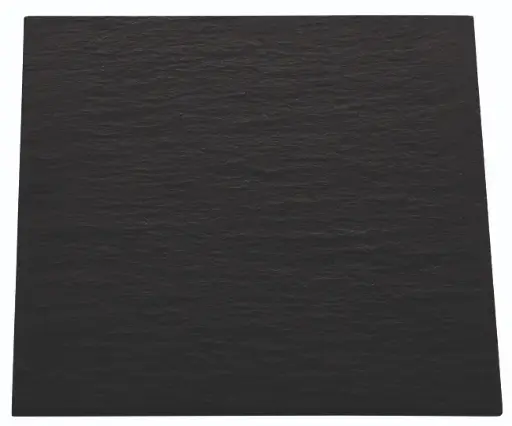 [B2580] Plato pizarra Africa negro 31x31x0,6 cm
