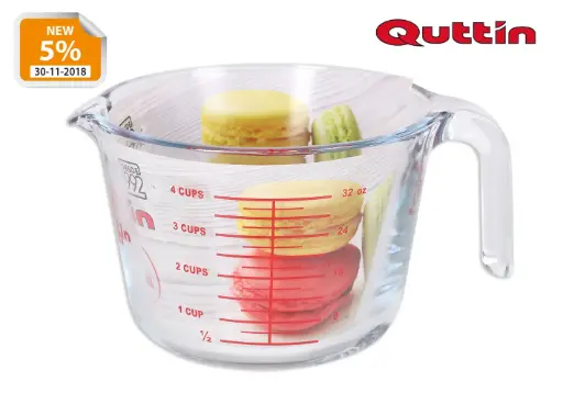[QT-8890512] Jarra Medidora Quttin Vidrio 100 Cl.