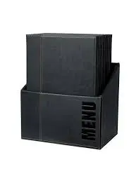 [MC-BOX-TRA4-BL] Caja Porta Menus Trendy A4 Negra 20 Unidades