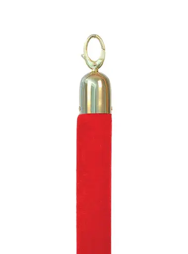 [RS-CLRP-GORD] Cordon Separador Ganchos Dorados Rojo 1.5 M.