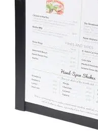 [MC-MGA4-BL] Porta Menu Magnetico A4