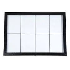 [MCS-8A4-BL] Porta Menus Black Star Negro 8 A4