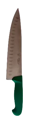 [854048V] Cuchillo Cocinero Inyectado Alveolos Verde 20 Cm. 