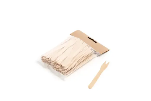[7612] Tenedor Madera 12 Cm. 100 Unid.