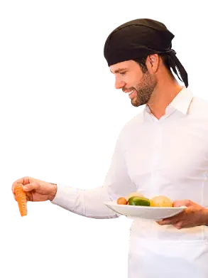 [11111141] GORRO COCINA ROLL DRAP PIRATA NEGRO