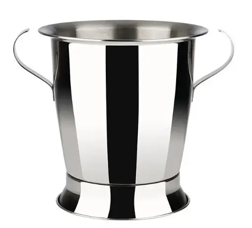 [36092] Champanera trophy de acero inoxidable 23x24 cm