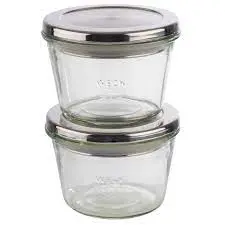 [82239] Zz26 Tarro Weck Con Tapa 11X7,5 Cm. 2 Unidades