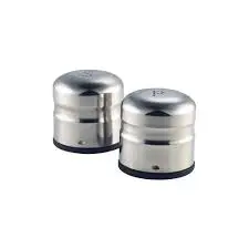 [6065] Juego Salero/Pimentero Jumbo Inox. 7X7 Cm.