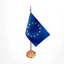 [15U.E] Bandera Sobremesa Union Europea 15x10 cm.                        