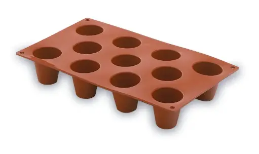 [66812] Molde Cilindrico Melamina 11 Cavidades 45X48 Mm.
