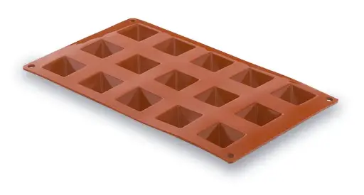 [66821] Molde Silicona Piramide 15 Cavidades 36X36 Mm.