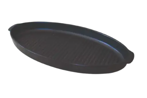 [3040470N] Fuente oval grill negra 47 cm