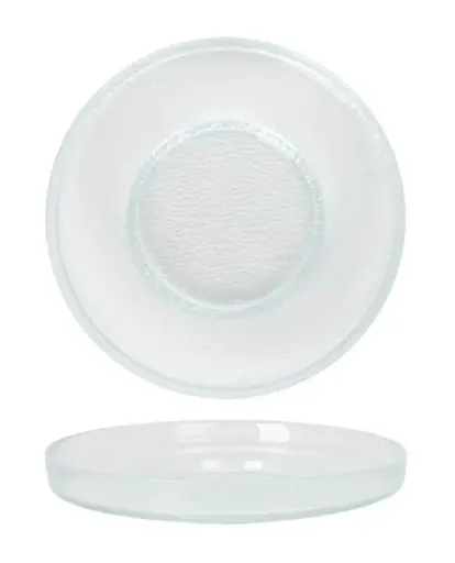 [V638060] Plato degustación Corfu transparente 24x4 cm