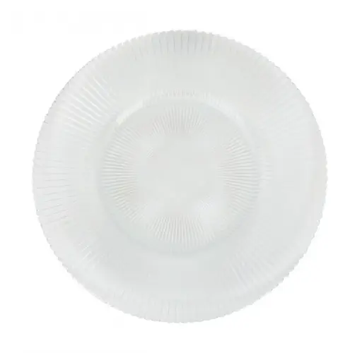 [V638056] Plato llano Siddi transparente 22,5x1,5 cm