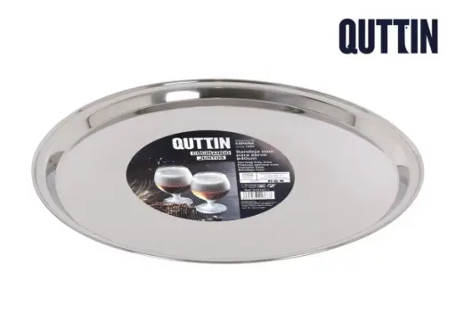 [970107-1] Fuente oval de acero inoxidable 40 cm