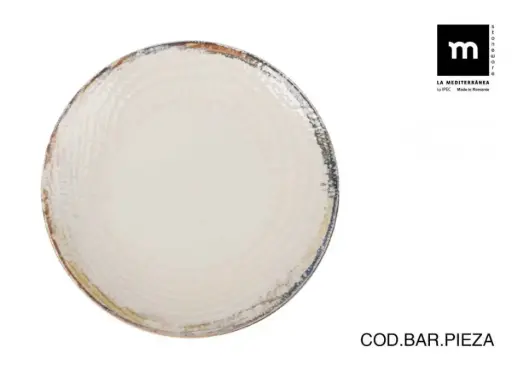 [AB26100] Plato llano Albus Monaco brillo 26 cm