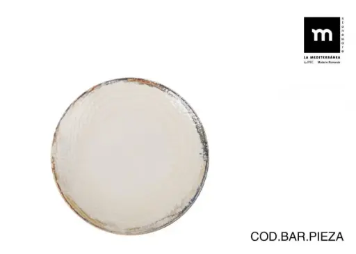 [AB26104] Plato Postre Albus Monaco Brillo 20 Cm.