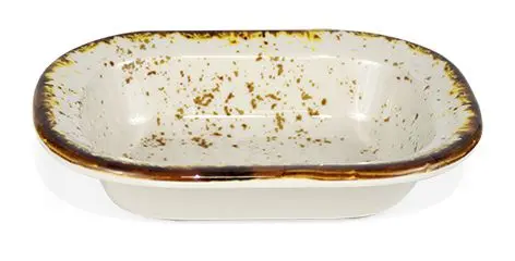 [B100V423E] Fuente Degustacion Toureg Melamina Rectangular 18X13,5 Cm.
