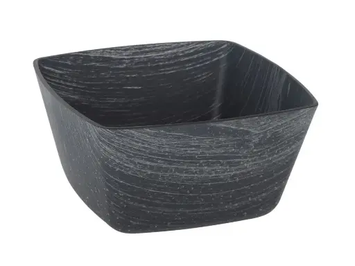 [B639024B] Bowl cuadrado negro PS 16x16x8 cm