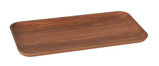 [B639037A] Fuente Rectangular Ps. Marron 33X15.5X2.5 Cm.
