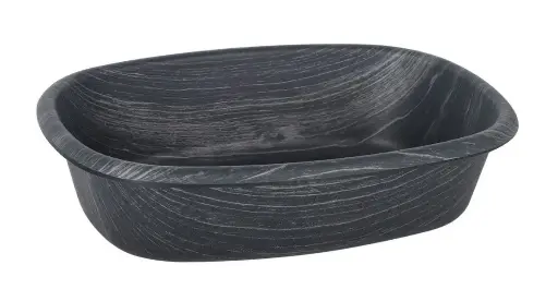 [B639027B] Ensaladera Oval Ps. Negra 19X14,5X5,5 Cm.