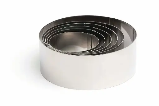 [7464] Aro Redondo Inox. 9X4.5 Cm.