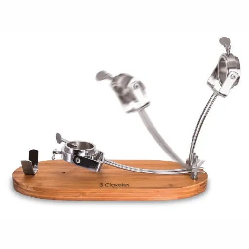 [01733] Soporte Jamonero Plegable Cabezal Giratorio Madera