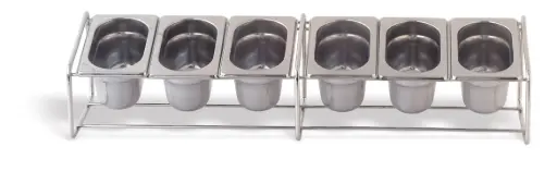 [P100004P] Soporte cubetas GN de acero inoxidable 6 1/9 o 4 1/6