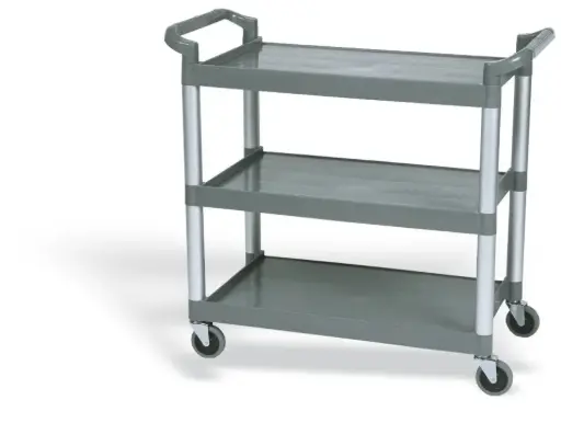 [P641100] Carro servicio 3 estantes gris 103x50x96 cm