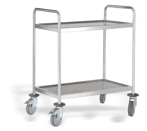[P80250] Carro serv de acero inoxidable 2 Est 900x500