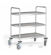 [P80290] Carro Servicio Inox. 3 Estantes 100X60X101.5 Cm.