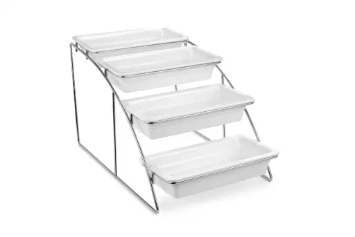 [P22156] Expositor buffet de acero inoxidable GN 1/3