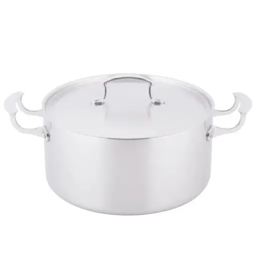 [49441] Cacerola Miramar de acero inoxidable con tapa 25,8 cm