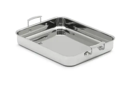 [49433W] Rustidera Miramar de acero inoxidable con asas 3713x30x5,1 cm