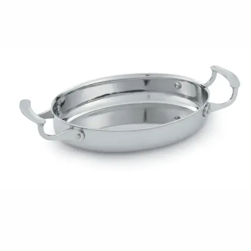 [49420] Fuente oval Miramar de acero inoxidable 25,4x19,1 cm