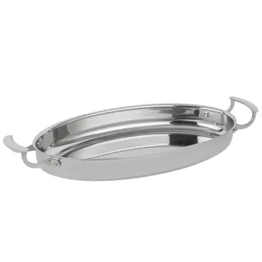 [49442] Fuente Oval Miramar Inox 40.9X22.9X5.1 Cm.