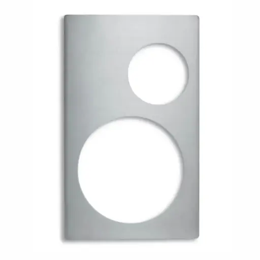 [8242414] Base de acero inoxidable Miramar GN 1/1 2 compartimentos redondos