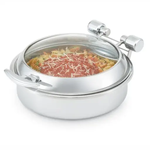 [46125] Chaffing Dish Redondo Tapa Cristal