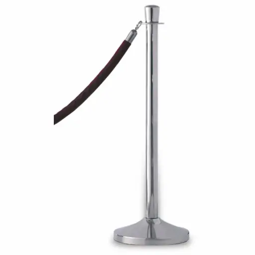 [P19100] Poste separador de acero inoxidable