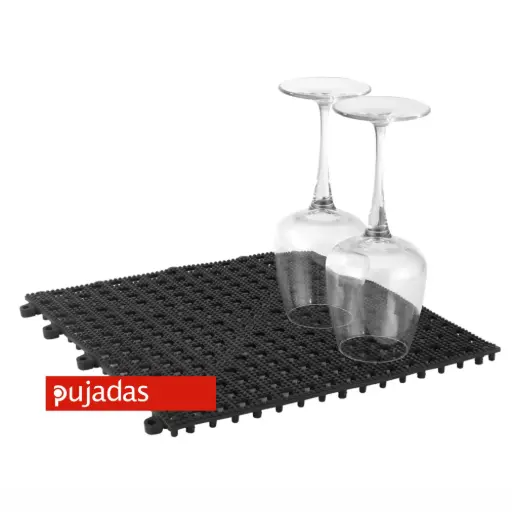 [P26100] Alfombra barra negra 30x30 cm